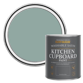 Rust-Oleum Gresham Blue Satin Kitchen Cupboard Paint 750ml