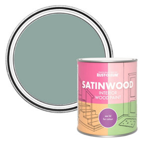 Rust-Oleum Gresham Blue Satinwood Interior Paint 750ml