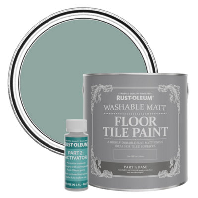 Rust-Oleum Gresham Blue Washable Matt Floor Tile Paint 2.5L