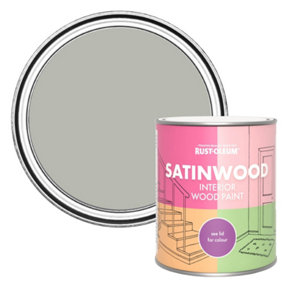 Rust-Oleum Grey Tree Satinwood Interior Paint 750ml