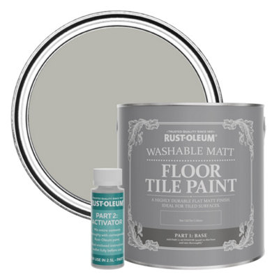 Rust-Oleum Grey Tree Washable Matt Floor Tile Paint 2.5L