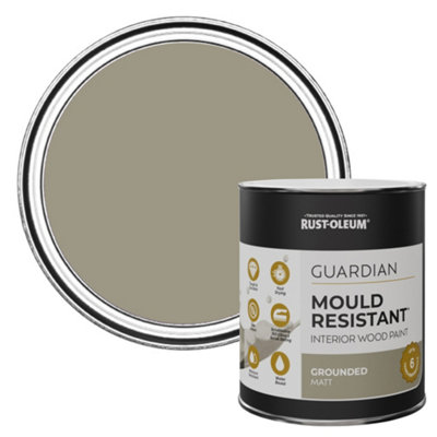 Rust-Oleum Grounded Guardian Matt Mould Resistant Interior Wood Paint 750ml
