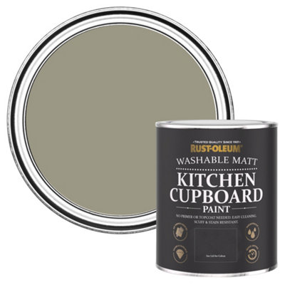 Rust Oleum Grounded Matt Kitchen Cupboard Paint 750ml