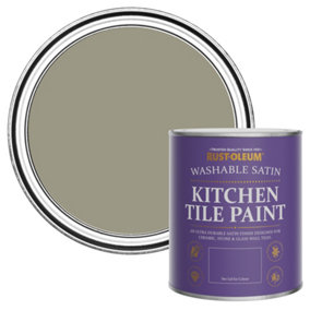 Rust-Oleum Grounded Satin Kitchen Tile Paint 750ml