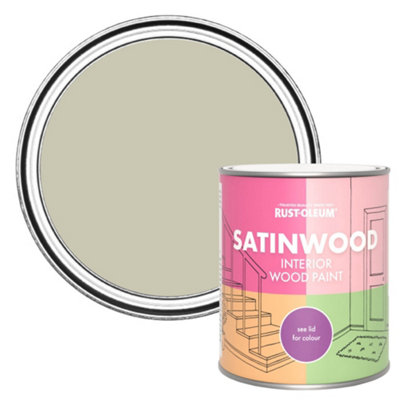 Rust-Oleum Half Light Satinwood Interior Paint 750ml