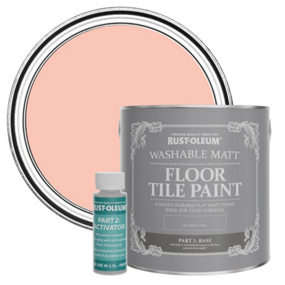 Rust-Oleum Happy as a Clam Washable Matt Floor Tile Paint 2.5L | DIY at B&Q