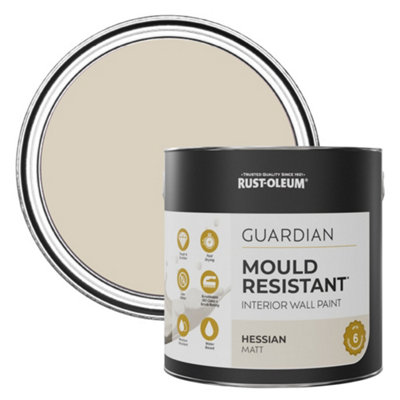 Rust-Oleum Hessian Guardian Mould Resistant Wall Paint 2.5L