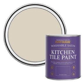 Rust-Oleum Hessian Satin Kitchen Tile Paint 750ml