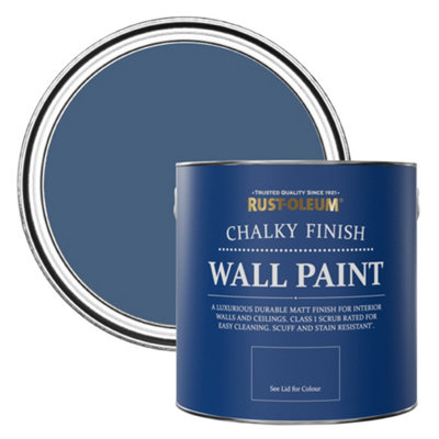 Rust-Oleum Ink Blue Chalky Wall & Ceiling Paint 2.5L