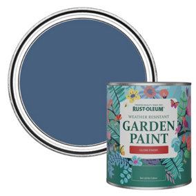 Rust-Oleum Ink Blue Gloss Garden Paint 750ml