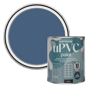 Rust-Oleum Ink Blue Gloss UPVC Paint 750ml
