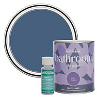 Rust-Oleum Ink Blue Satin Bathroom Tile Paint 750ml
