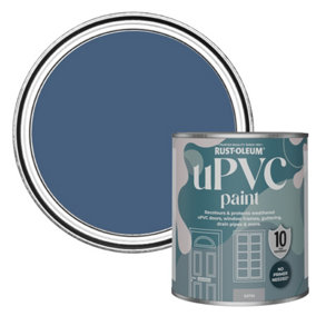 Rust-Oleum Ink Blue Satin UPVC Paint 750ml
