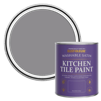 Rust-Oleum Iris Satin Kitchen Tile Paint 750ml