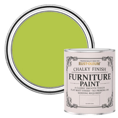 RustOleum Key Lime Chalky Furniture Paint 750ml DIY at B&Q