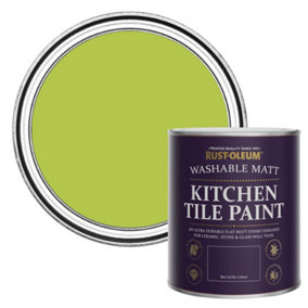 Rust-Oleum Key Lime Matt Kitchen Tile Paint 750ml