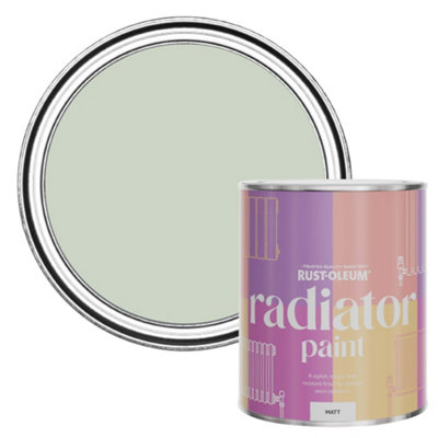 Rust-Oleum Laurel Green Matt Radiator Paint 750ml