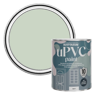 Rust Oleum Laurel Green Matt UPVC Paint 750ml DIY at B Q