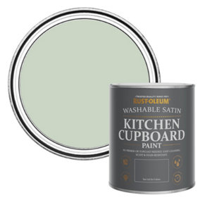 Rust-Oleum Laurel Green Satin Kitchen Cupboard Paint 750ml