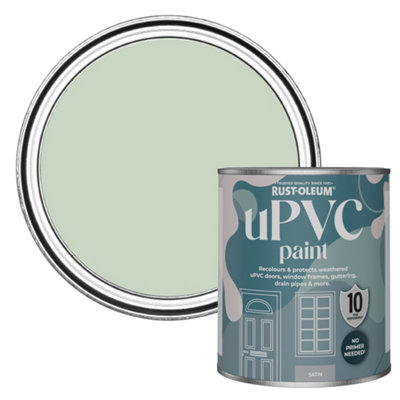 Rust-Oleum Laurel Green Satin UPVC Paint 750ml