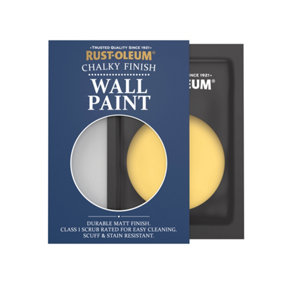 Rust-Oleum Lemon Jelly Chalky Wall & Ceiling Paint tester sachet 10ml