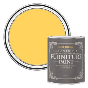 Rust-Oleum Lemon Jelly Satin Furniture Paint 750ml