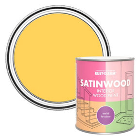 Rust-Oleum Lemon Jelly Satinwood Interior Paint 750ml