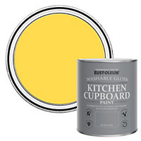Rust-Oleum Lemon Sorbet Gloss Kitchen Cupboard Paint 750ml