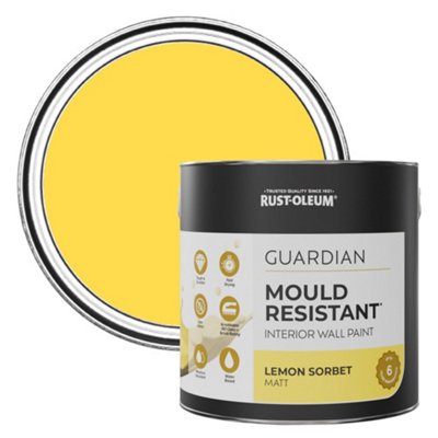 Rust-Oleum Lemon Sorbet Guardian Mould Resistant Wall Paint 2.5L