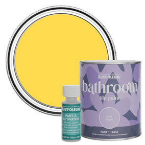 Rust-Oleum Lemon Sorbet Matt Bathroom Tile Paint 750ml
