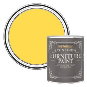 Rust-Oleum Lemon Sorbet Satin Furniture Paint 750ml