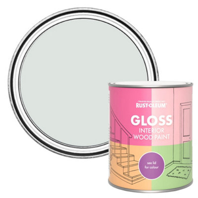 Rust-Oleum Library Grey Gloss Interior Wood Paint 750ml