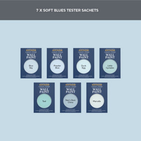 Rust-Oleum Light Blue Chalky Wall & Ceiling Paint Tester Samples - 10ml