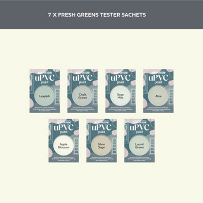 Rust-Oleum Light Green Matt uPVC Paint Tester Samples - 10ml