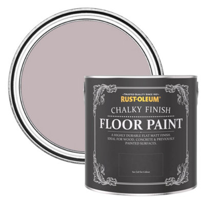 Rust-Oleum Lilac Wine Chalky Finish Floor Paint 2.5L