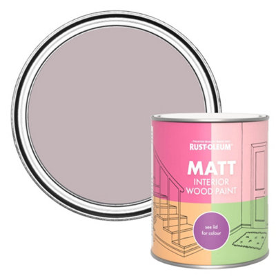 Rust-Oleum Lilac Wine Matt Interior Wood Paint  750ml