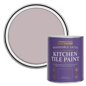 Rust-Oleum Lilac Wine Satin Kitchen Tile Paint 750ml