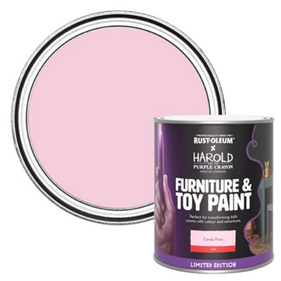 Rust-Oleum Limited Edition Matt Furniture & Toy Paint - Candy Floss 750ml