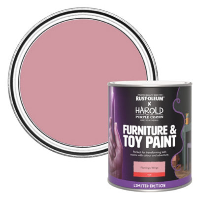 Rust-Oleum Limited Edition Matt Furniture & Toy Paint - Flamingo Wings 750ml