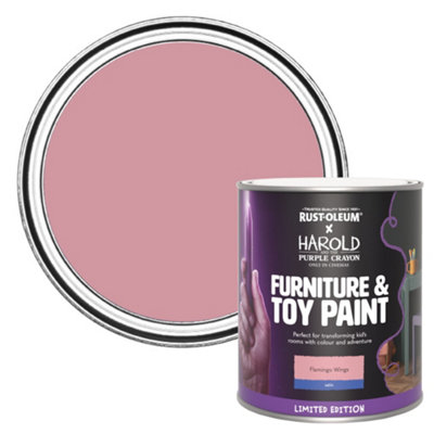 Rust-Oleum Limited Edition Satin Furniture & Toy Paint - Flamingo Wings 750ml