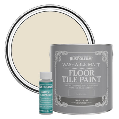 RustOleum Longsands Washable Matt Floor Tile Paint 2.5L DIY at B&Q