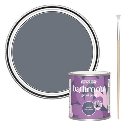 Rust-Oleum Marine Grey Bathroom Grout Paint 250ml