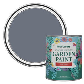 Rust-Oleum Marine Grey Gloss Garden Paint 750ml