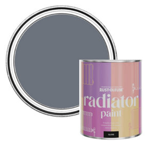 Rust-Oleum Marine Grey Gloss Radiator Paint 750ml