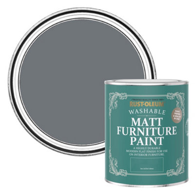 Rust-Oleum Marine Grey Matt Furniture Paint 750ml
