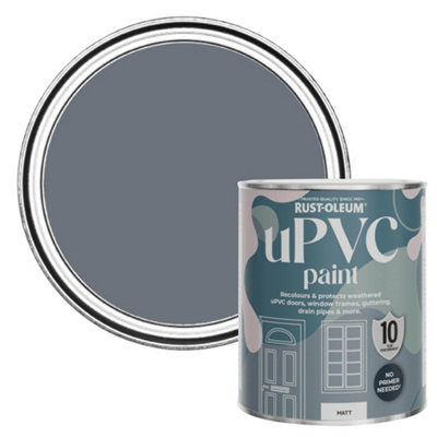 Rust-Oleum Marine Grey Matt UPVC Paint 750ml