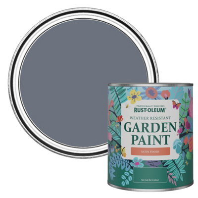 Rust-Oleum Marine Grey Satin Garden Paint 750ml