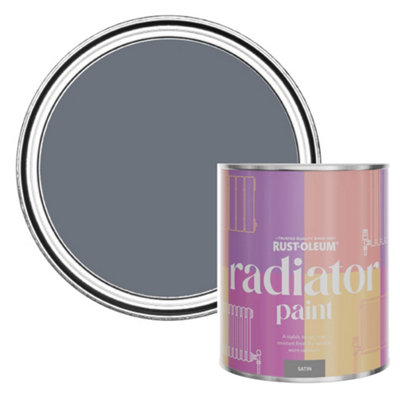 Rust-Oleum Marine Grey Satin Radiator Paint 750ml