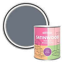 Rust-Oleum Marine Grey Satinwood Interior Paint 750ml