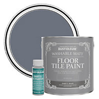 Rust-Oleum Marine Grey Washable Matt Floor Tile Paint 2.5L